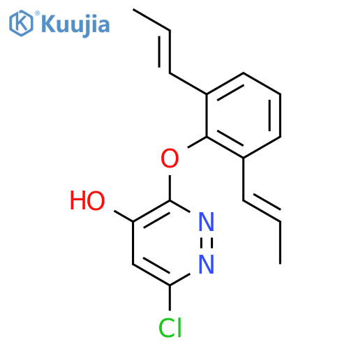 4-PYRIDAZINOL, 6-CHLORO-3-(2,6-DI-1-PROPENYLPHENOXY)- structure