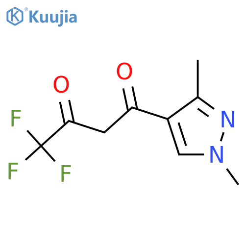 1-(1,3-Dimethyl-1H-pyrazol-4-yl)-4,4,4-trifluoro-butane-1,3-dione structure