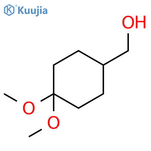 (4,4-dimethoxycyclohexyl)methanol structure