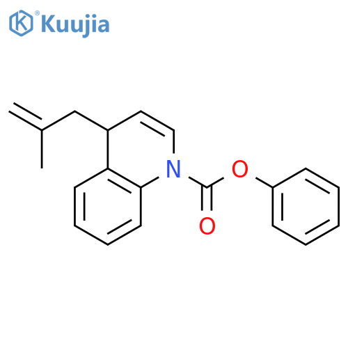 1(4H)-QUINOLINECARBOXYLIC ACID, 4-(2-METHYL-2-PROPENYL)-, PHENYL ESTER structure