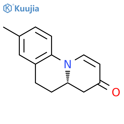 3H-Benzo[c]quinolizin-3-one, 4,4a,5,6-tetrahydro-8-methyl-, (4aS)- structure