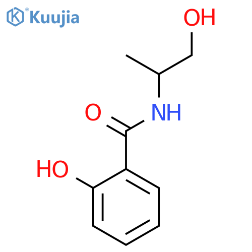 BENZAMIDE, 2-HYDROXY-N-(2-HYDROXY-1-METHYLETHYL)-, (-)- structure