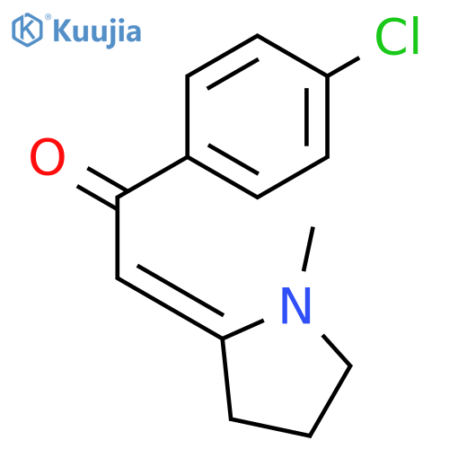Ethanone, 1-(4-chlorophenyl)-2-(1-methyl-2-pyrrolidinylidene)-, (E)- structure