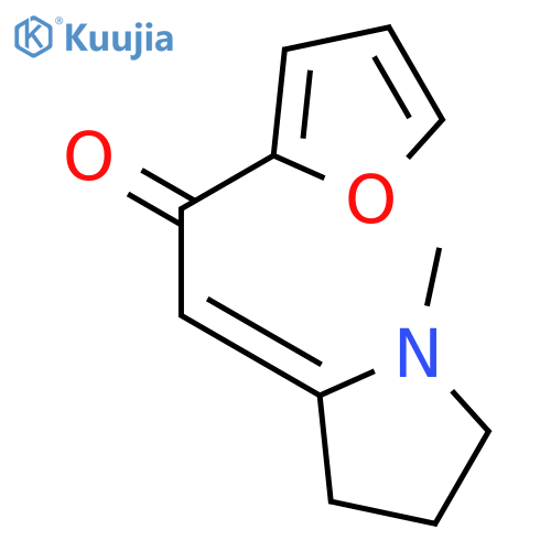 Ethanone, 1-(2-furanyl)-2-(1-methyl-2-pyrrolidinylidene)-, (E)- structure