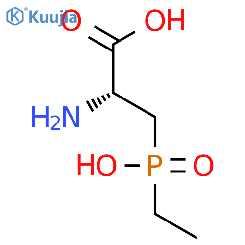 Alanine, 3-(ethylhydroxyphosphinyl)- structure