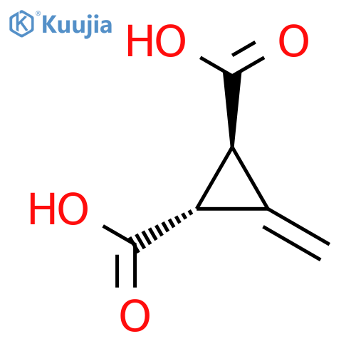 1,2-CYCLOPROPANEDICARBOXYLIC ACID, 3-METHYLENE-, (1R,2R)- structure