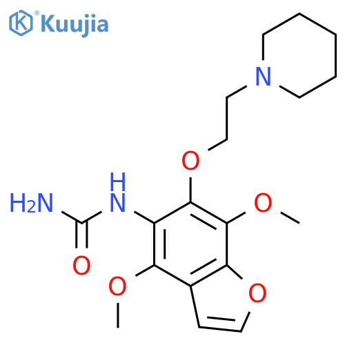 Urea,N-[4,7-dimethoxy-6-[2-(1-piperidinyl)ethoxy]-5-benzofuranyl]- structure