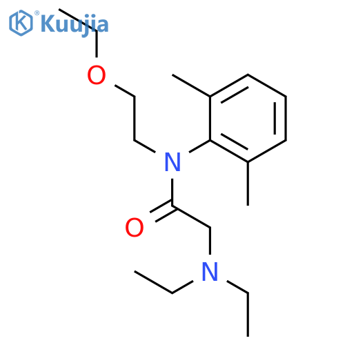 Acetamide, 2-(diethylamino)-N-(2,6-dimethylphenyl)-N-(2-ethoxyethyl)- structure