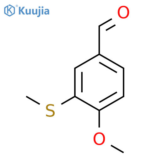 4-methoxy-3-methylsulfanyl-benzaldehyde structure
