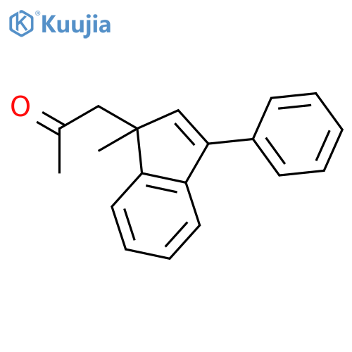 2-Propanone, 1-(1-methyl-3-phenyl-1H-inden-1-yl)- structure