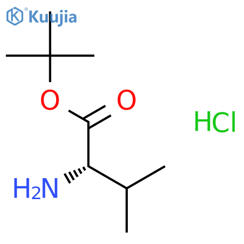 Valine, 1,1-dimethylethyl ester, hydrochloride structure