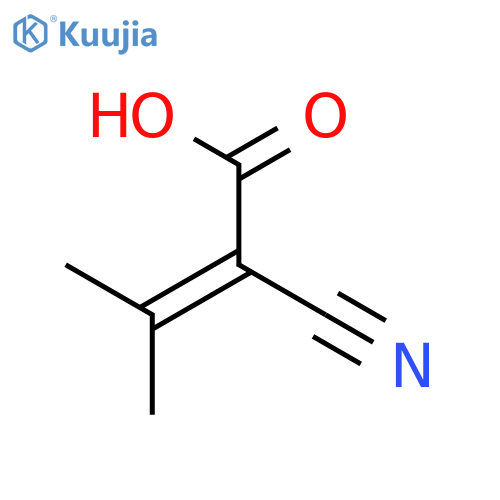 2-Cyano-3-methyl-2-butenoic Acid structure