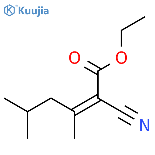 Ethyl 2-cyano-3,5-dimethylhex-2-enoate structure
