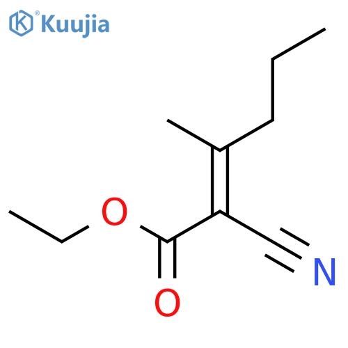 2-Hexenoic acid,2-cyano-3-methyl-, ethyl ester structure