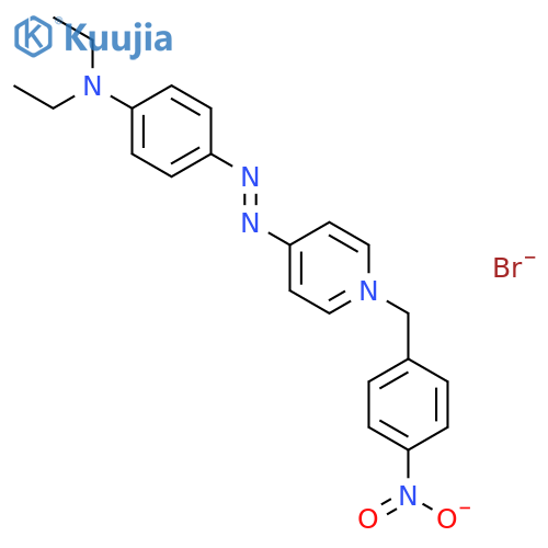 Pyridinium,4-[2-[4-(diethylamino)phenyl]diazenyl]-1-[(4-nitrophenyl)methyl]-, bromide(1:1) structure
