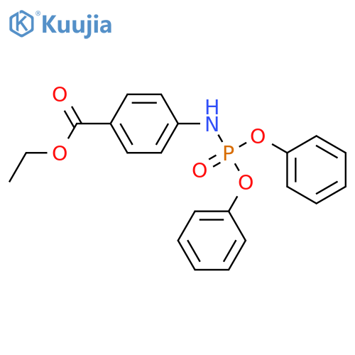 Benzoic acid,4-[(diphenoxyphosphinyl)amino]-, ethyl ester structure