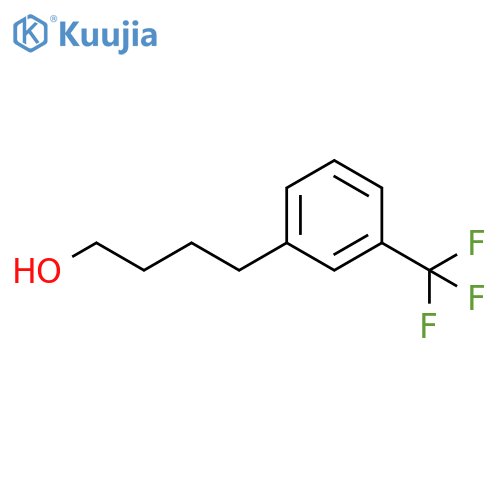 4-3-(trifluoromethyl)phenylbutan-1-ol structure
