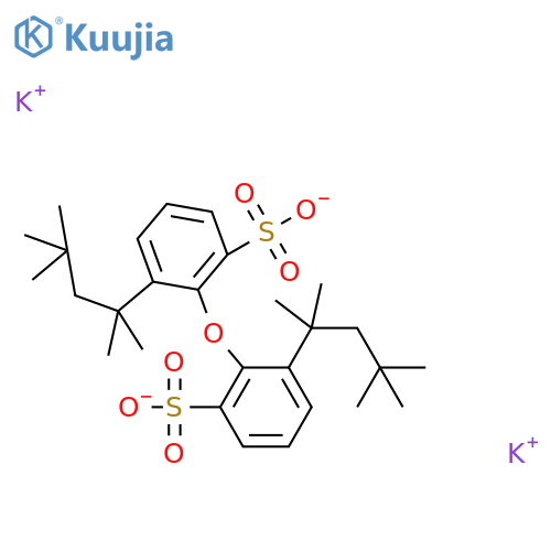 Dipotassium oxybis((1,1,3,3-tetramethylbutyl)benzenesulphonate) structure