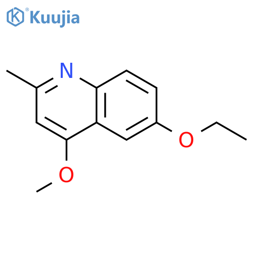 QUINOLINE, 6-ETHOXY-4-METHOXY-2-METHYL- structure
