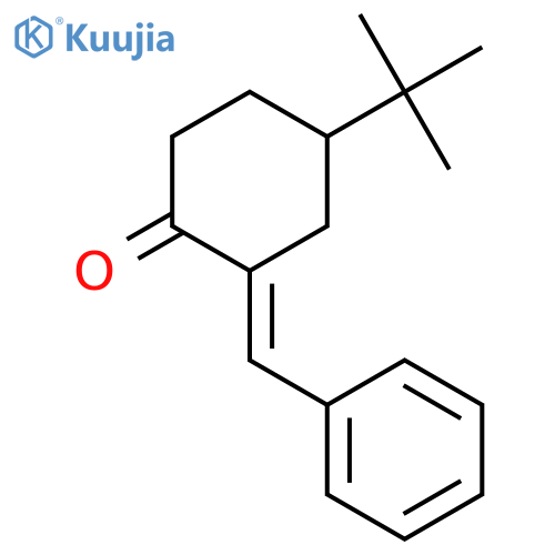 CYCLOHEXANONE, 4-(1,1-DIMETHYLETHYL)-2-(PHENYLMETHYLENE)-, (E)- structure