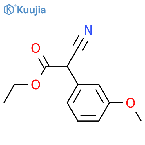 ethyl 2-cyano-2-(3-methoxyphenyl)acetate structure