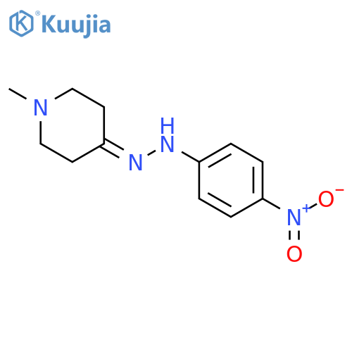 4-Piperidinone, 1-methyl-, (4-nitrophenyl)hydrazone structure