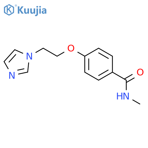 Benzamide, 4-[2-(1H-imidazol-1-yl)ethoxy]-N-methyl- structure