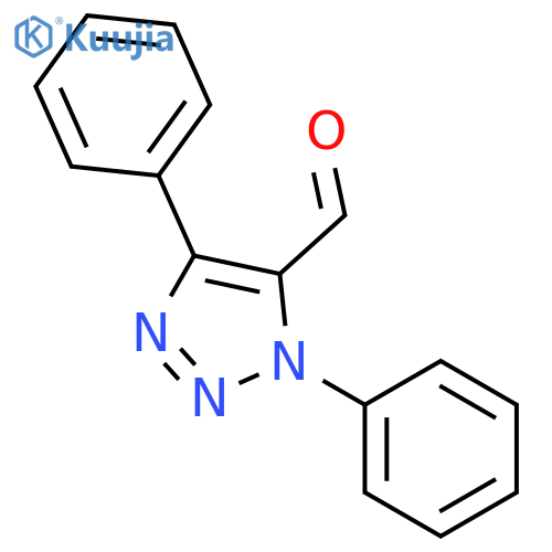 3,5-diphenyltriazole-4-carbaldehyde structure