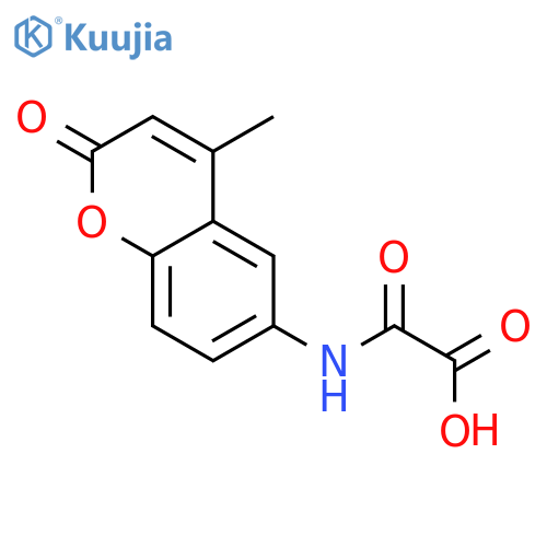 [(4-methyl-2-oxo-2H-chromen-6-yl)amino](oxo)acetic acid structure