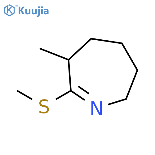 2H-AZEPINE, 3,4,5,6-TETRAHYDRO-6-METHYL-7-(METHYLTHIO)- structure
