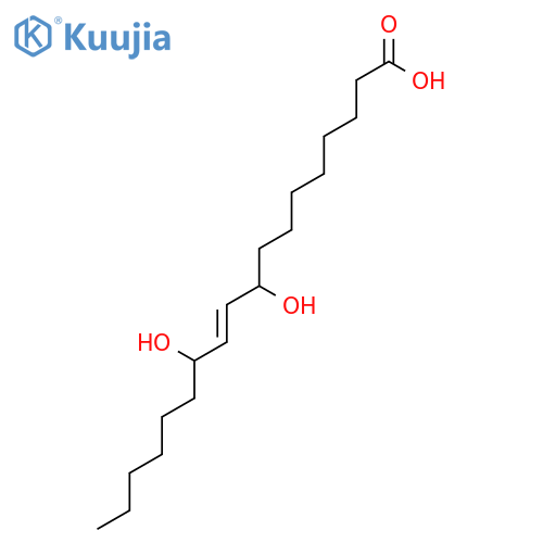 10-Octadecenoic acid, 9,12-dihydroxy- structure