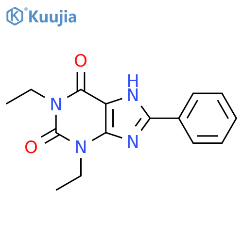 1,3-Diethyl-8-phenylxanthine structure