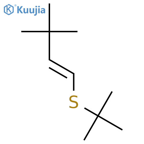 1-Butene, 1-[(1,1-dimethylethyl)thio]-3,3-dimethyl-, (E)- structure
