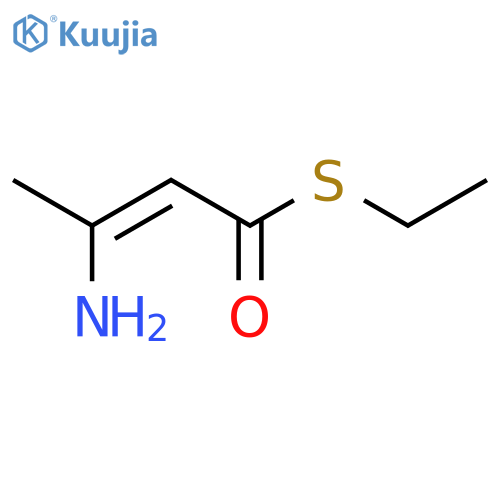 2-BUTENETHIOIC ACID, 3-AMINO-, S-ETHYL ESTER structure