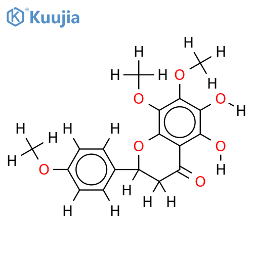 4',7,8-Tri-Me ether-(S)-4',5,6,7,8-Pentahydroxyflavanone structure
