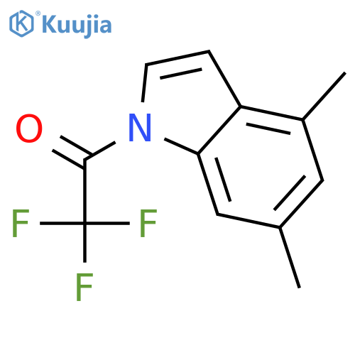 4,6-Dimethyl-1-trifluoroacetylindole structure