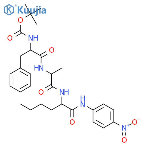 L-Norleucinamide,N-[(1,1-dimethylethoxy)carbonyl]-D-phenylalanyl-L-alanyl-N-(4-nitrophenyl)-(9CI) structure