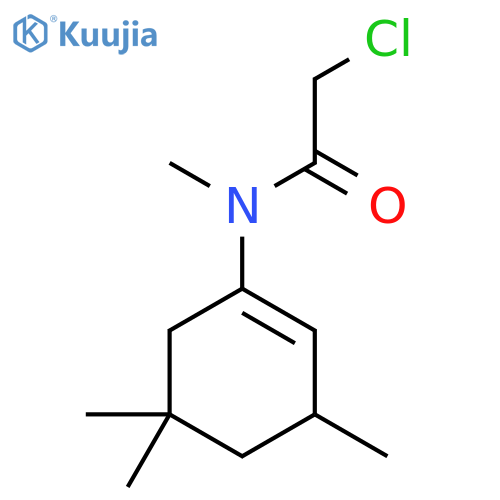 Acetamide, 2-chloro-N-methyl-N-(3,5,5-trimethyl-1-cyclohexen-1-yl)- structure
