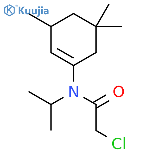 2-chloro-N-(propan-2-yl)-N-(3,5,5-trimethylcyclohex-1-en-1-yl)acetamide structure