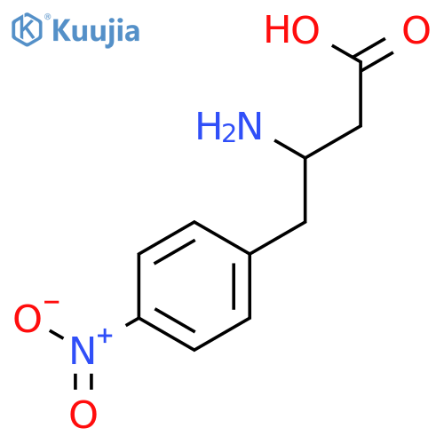 (R)-3-Amino-4-(4-nitrophenyl)butanoicacid structure