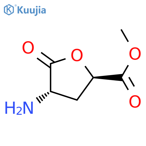 2-Furancarboxylic acid,4-aminotetrahydro-2-methyl-5-oxo-, (2R,4S)- (9CI) structure