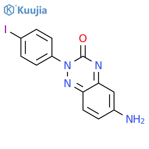 1,2,4-Benzotriazin-3(2H)-one, 6-amino-2-(4-iodophenyl)- structure