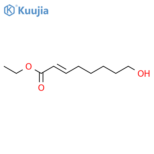 2-OCTENOIC ACID, 8-HYDROXY-, ETHYL ESTER, (E)- structure