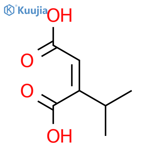 2-Butenedioic acid,2-(1-methylethyl)-, (2E)- structure