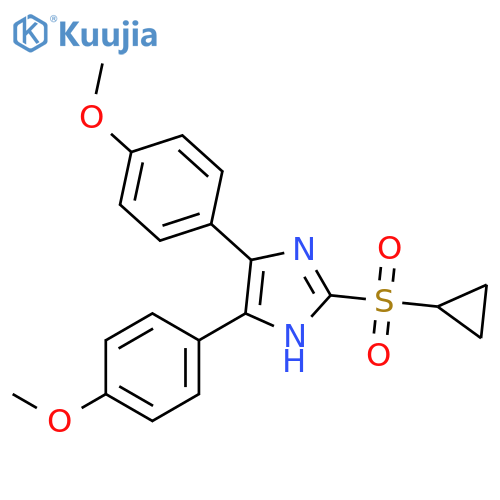 1H-Imidazole, 2-(cyclopropylsulfonyl)-4,5-bis(4-methoxyphenyl)- structure
