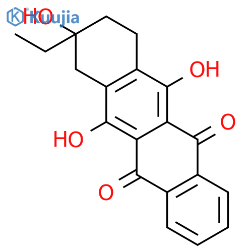 5,12-Naphthacenedione, 8-ethyl-7,8,9,10-tetrahydro-6,8,11-trihydroxy- structure