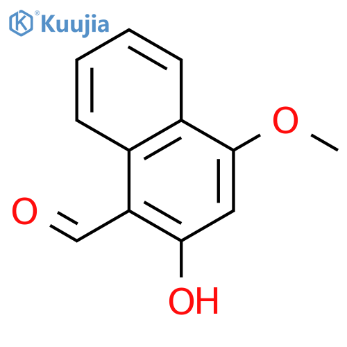 1-Naphthalenecarboxaldehyde, 2-hydroxy-4-methoxy- structure