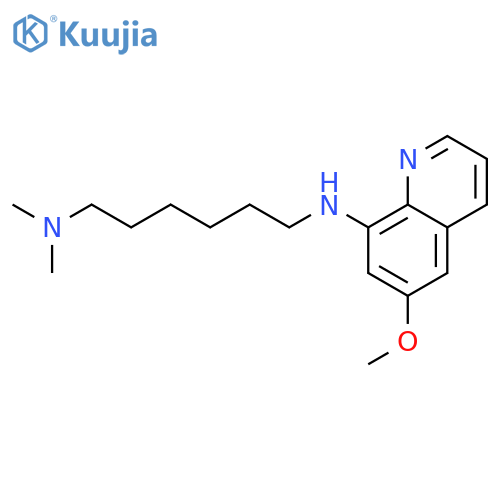 N'-(6-methoxyquinolin-8-yl)-N,N-dimethylhexane-1,6-diamine structure