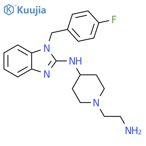 1H-Benzimidazol-2-amine,N-[1-(2-aminoethyl)-4-piperidinyl]-1-[(4-fluorophenyl)methyl]- structure