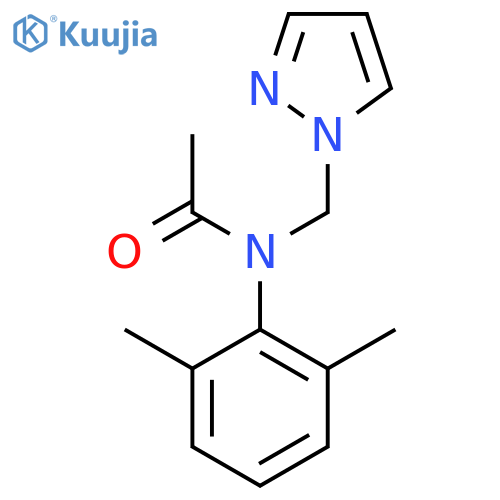 N-(2,6-Dimethylphenyl)-N-(1H-pyrazol-1-ylmethyl)acetamide structure
